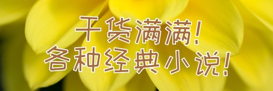 乾貨滿滿！各種經典小說！